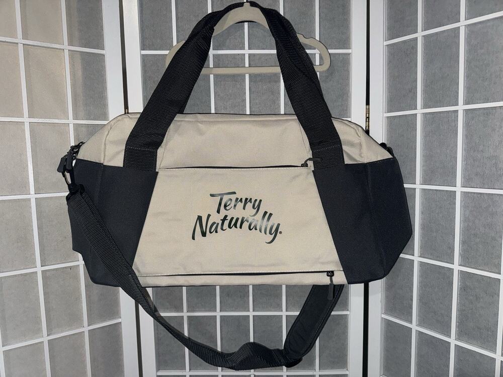 Terry Naturally Tote Bag Duffle Branded Logo Adjustable New